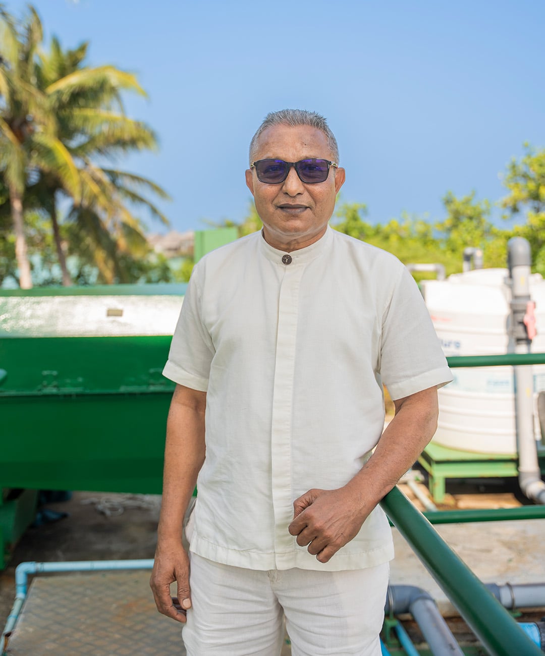 Portrait of Ahmed Majid, Chief Engineer